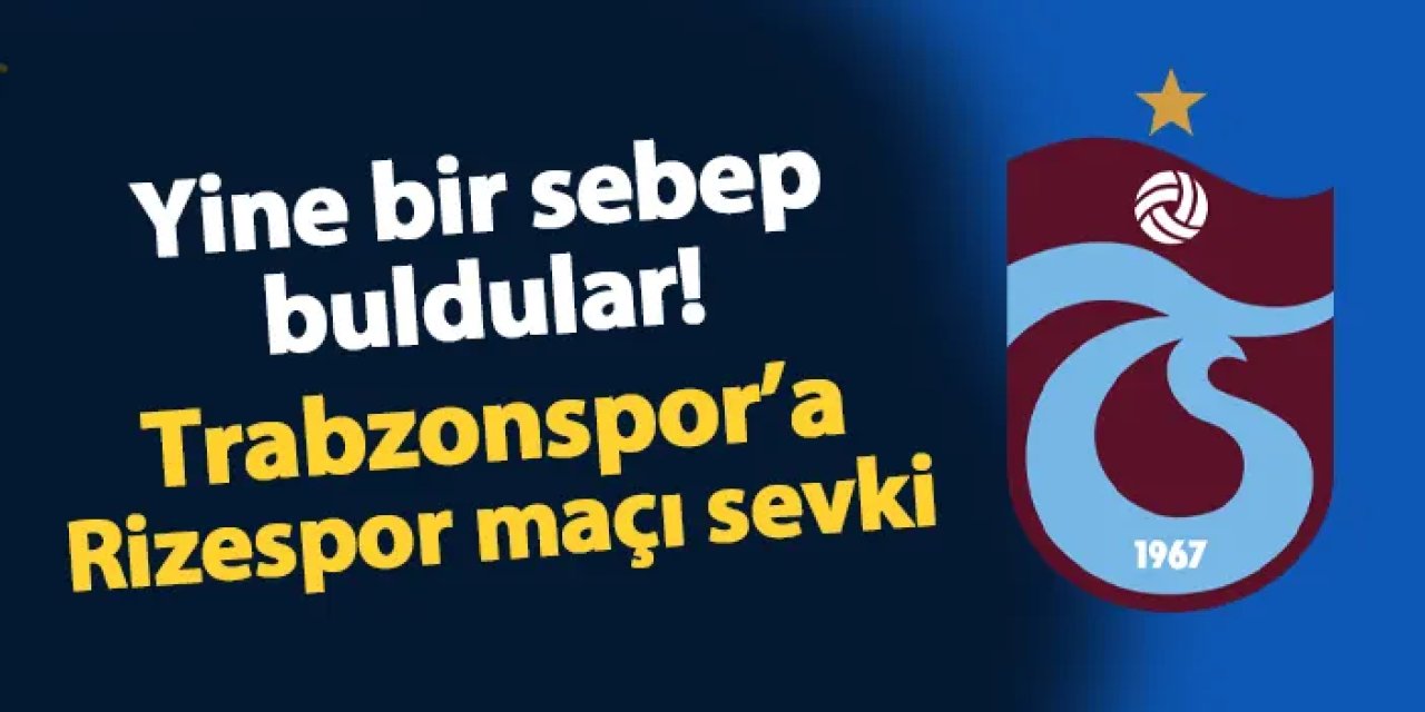 Yine bir sebep buldular! Trabzonspor PFDK'ya sevk edildi