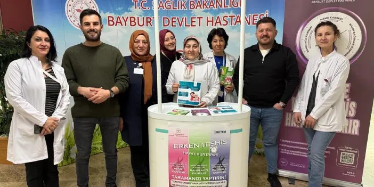 Bayburt Devlet Hastanesi’nde kanser bilgilendirmesi!