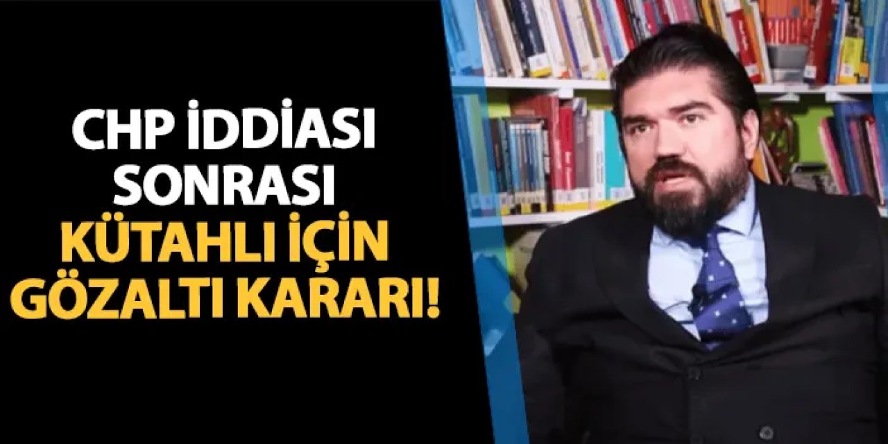 Rasim Ozan Kütahyalı için gözaltı kararı! Tutuklandı mı? Neden gözaltına alındı?