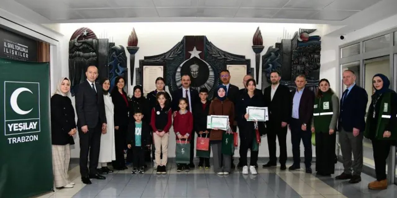 Trabzon’da yüzlerce öğrenci yarıştı, en iyiler ödüllerini aldı!