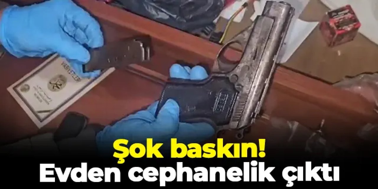 Giresun'da şok baskın: Evden cephanelik çıktı!