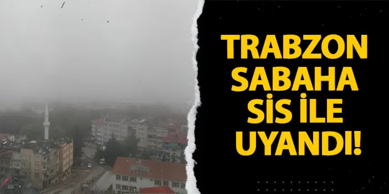 Trabzon sabaha sis ile uyandı!