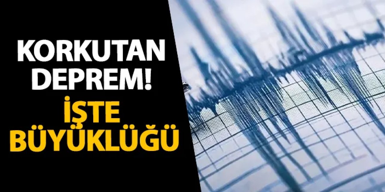 Ege Denizi’nde korkutan deprem! İşte büyüklüğü