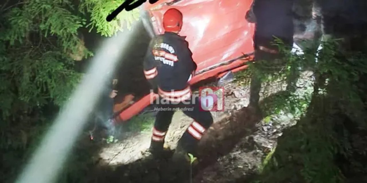 Trabzon'da muhtar ve akrabası kazada can verdi