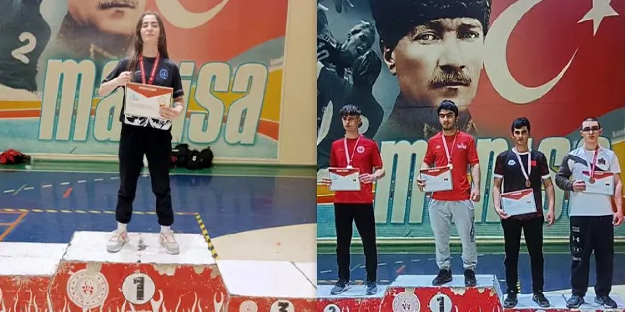 Bayburtlu gençler bilek güreşinde Türkiye Üçüncüsü oldu!