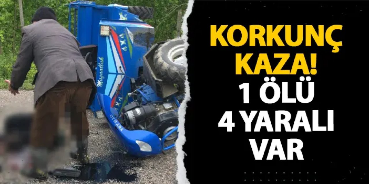 Samsun’da korkunç kaza! 1 ölü 4 yaralı var