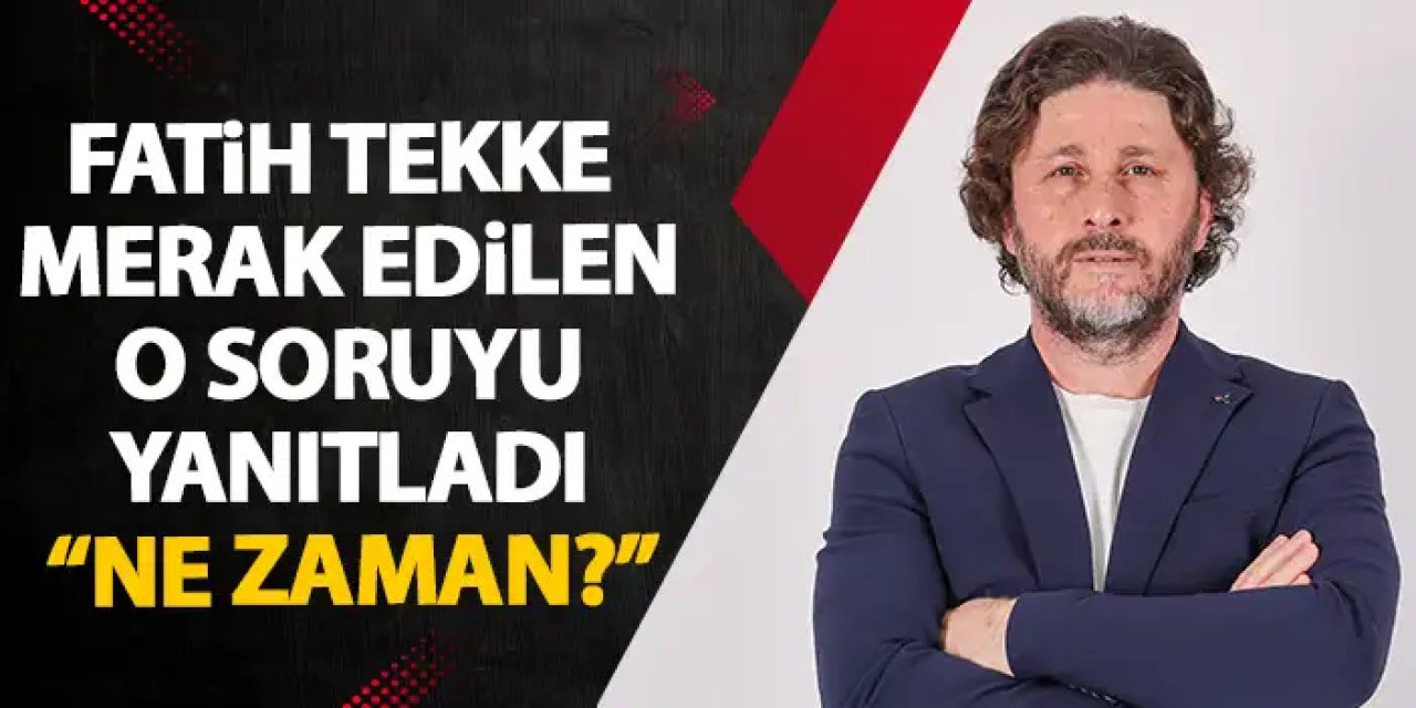 Fatih Tekke merak edilen o soruyu yanıtladı! Trabzonspor ne zaman o oyunu oynayacak?