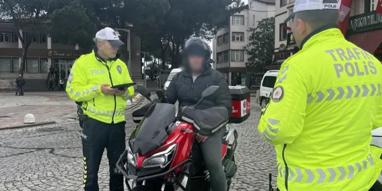 Ordu’da motosiklet sürücülerine denetim! 70 bin TL ceza yazıldı