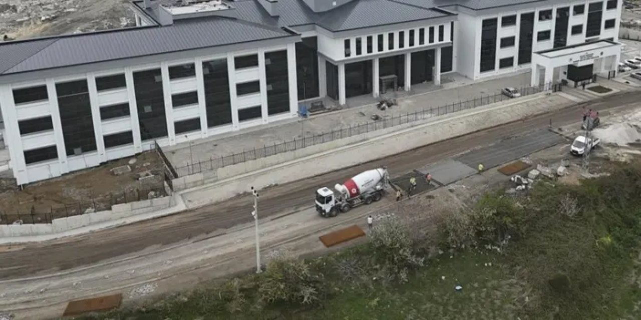 Samsun Adli Tıp Grup Başkanlığı yol çalışmaları sürüyor