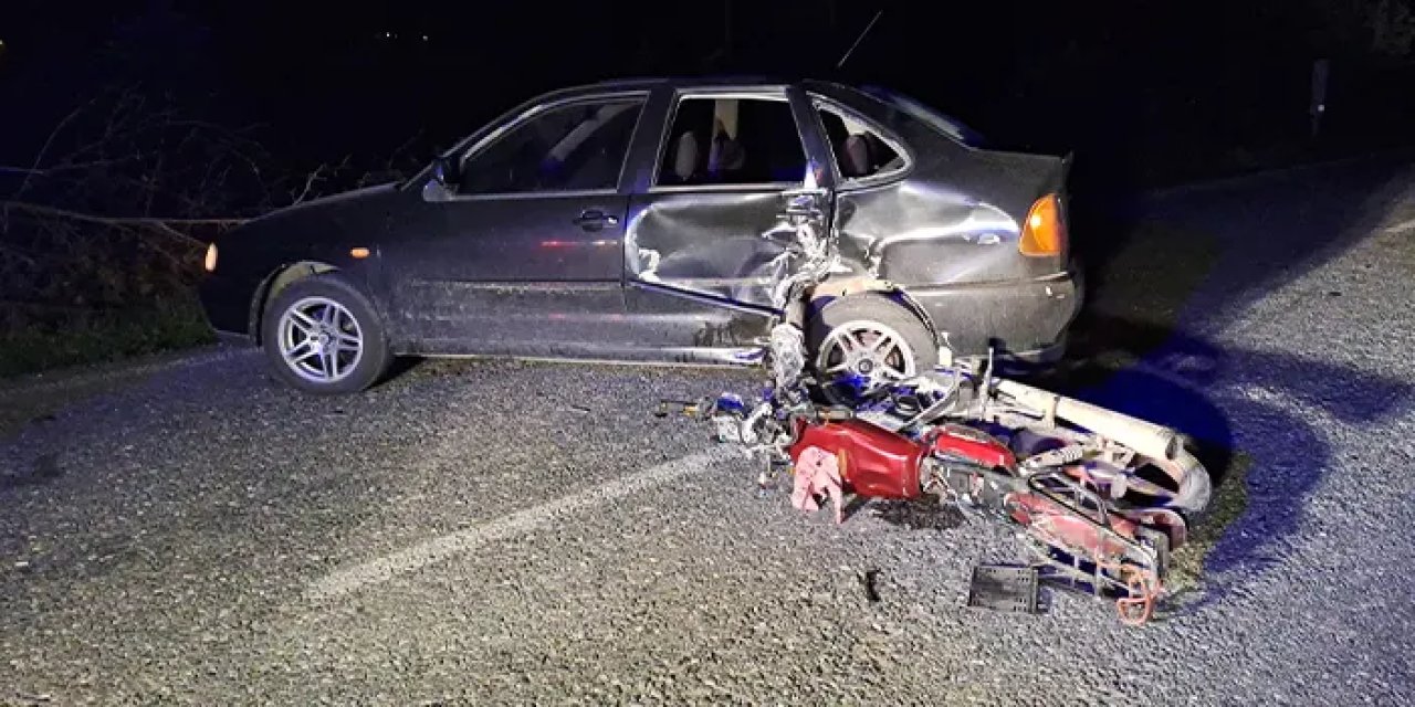 Samsun Bafra’da feci kaza: Genç motosiklet sürücüsü ağır yaralandı