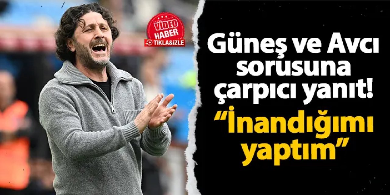 Trabzonspor'da Tekke'den Şenol Güneş ve Abdullah Avcı sorusuna çarpıcı yanıt! "İnandığımı yaptım"