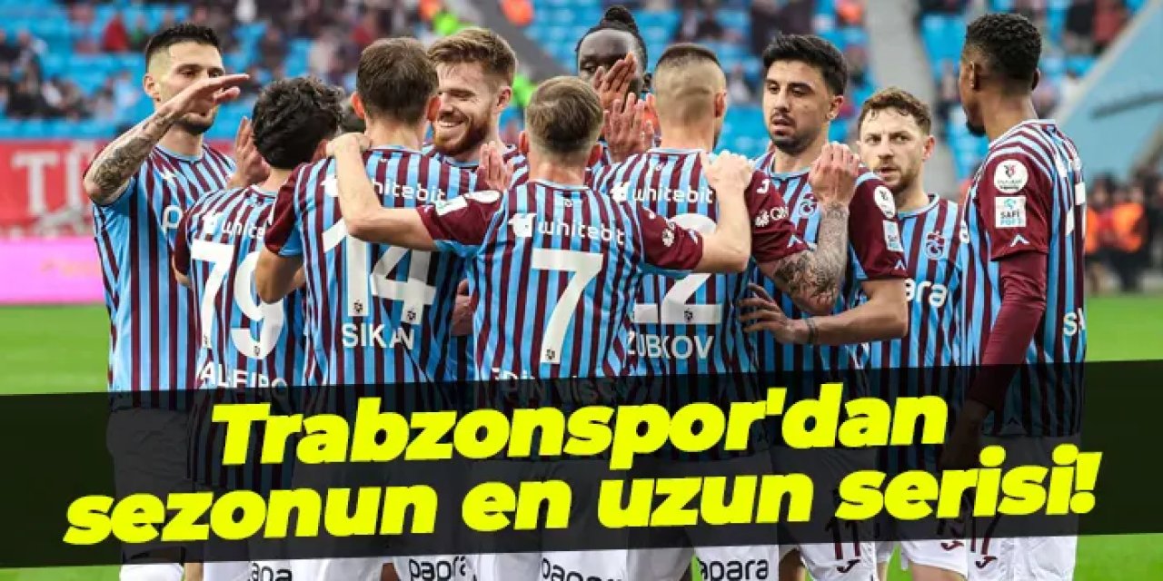 Trabzonspor'dan üst üste zaferler: Sezonun en uzun galibiyet serisi