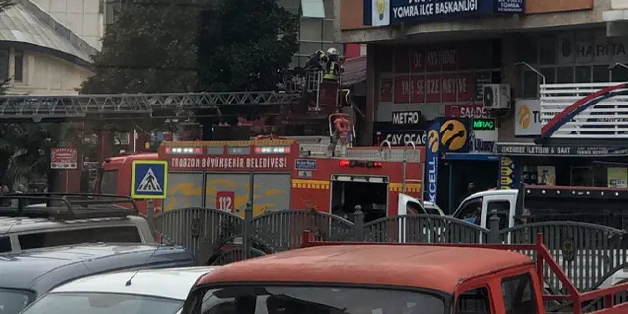 Yomra’da lokanta bacasında yangın paniği