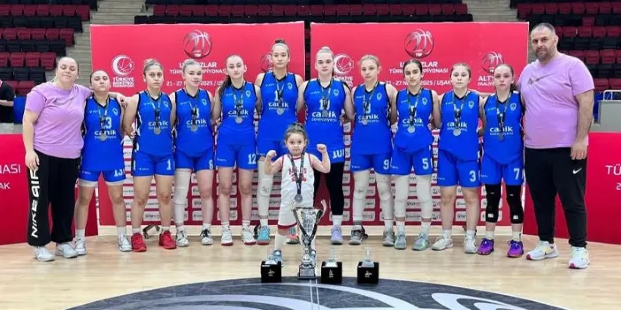 Canik’in gururu: U14 kız basketbol takımı Türkiye ikincisi oldu