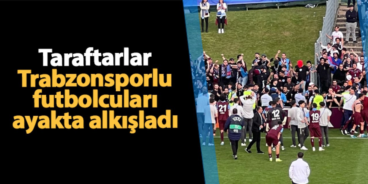 Trabzonsporlu taraftarlar futbolcuları tribünlere çağırdı!