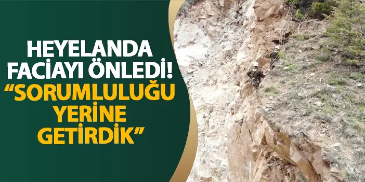 Gümüşhane-Giresun karayolundaki heyelanda faciayı önledi! “Sorumluluğu yerine getirdik”