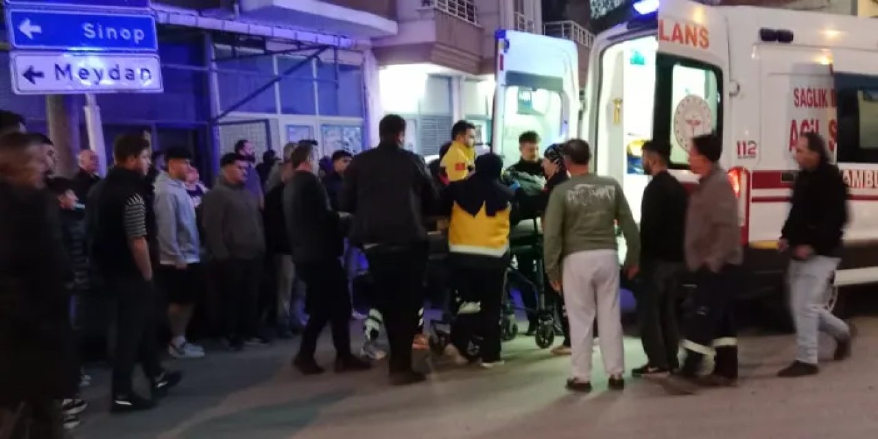 Samsun’da korkutan kaza! Motosiklet kamyonetle çarpıştı