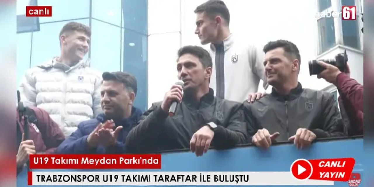 Trabzonspor U19 takımı şehir turu atıyor