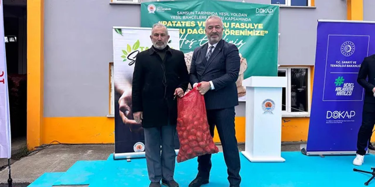 Samsun'da üreticiye ücretsiz tohum dağıtıldı