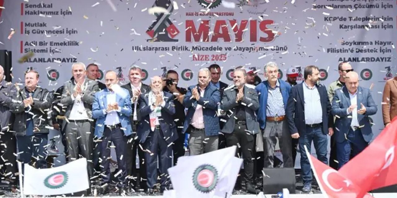 Rize’de HAK-İŞ 1 Mayıs’ı kutladı!