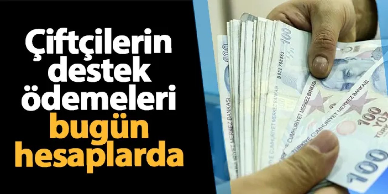 Çiftçilerin destek ödemesi bugün hesaplarda