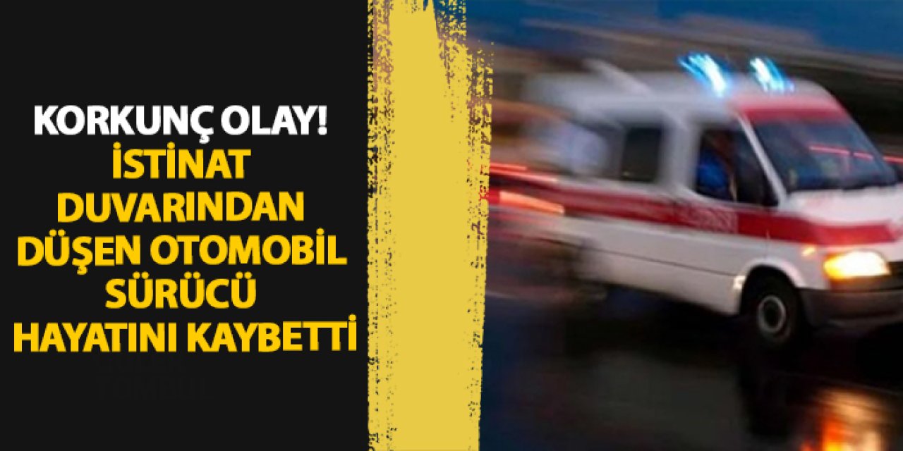 Ordu’da korkunç olay! İstinat duvarından düşen otomobil sürücü hayatını kaybetti