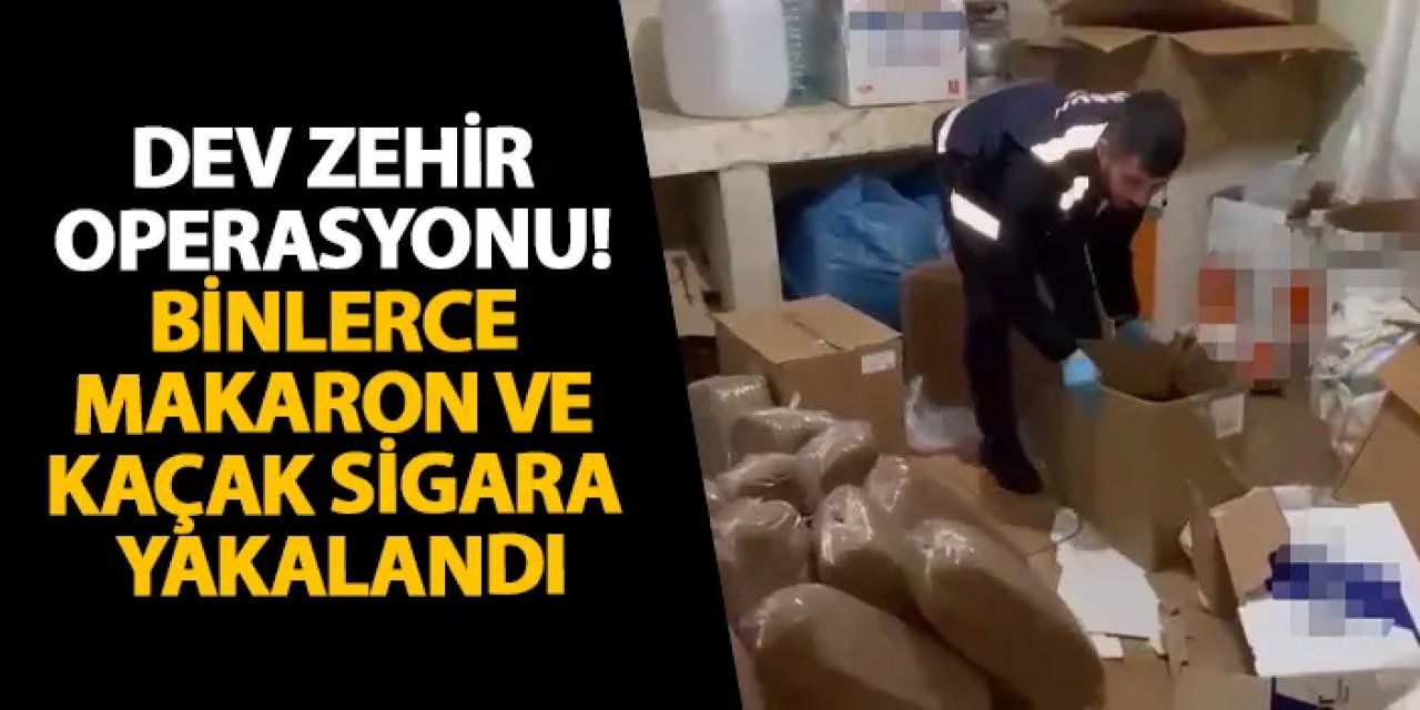 Samsun’da dev zehir operasyonu! Binlerce makaron ve kaçak sigara yakalandı