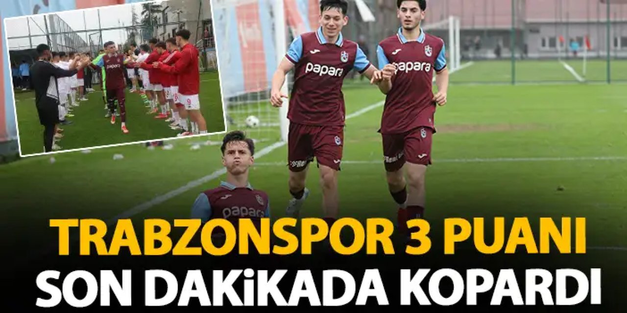 Trabzonspor son dakikada 3 puanı kurtardı
