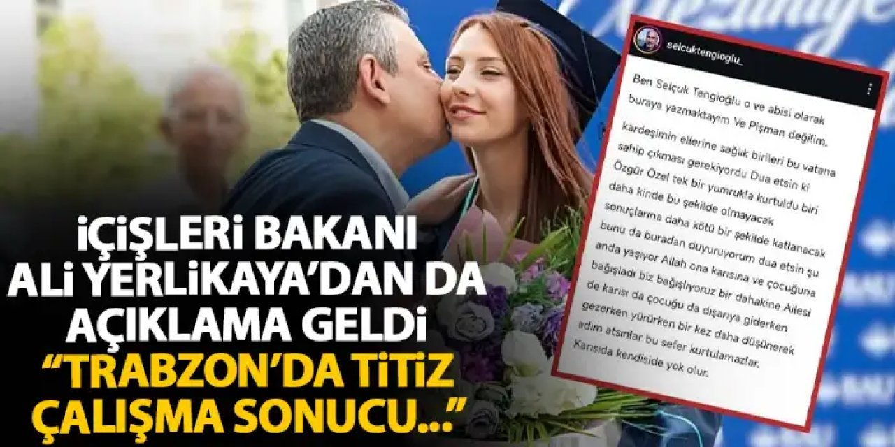 Bakan Yerlikaya da açıkladı! Özgür Özel'in ailesini tehdit eden şahıs Trabzon'da yakalandı