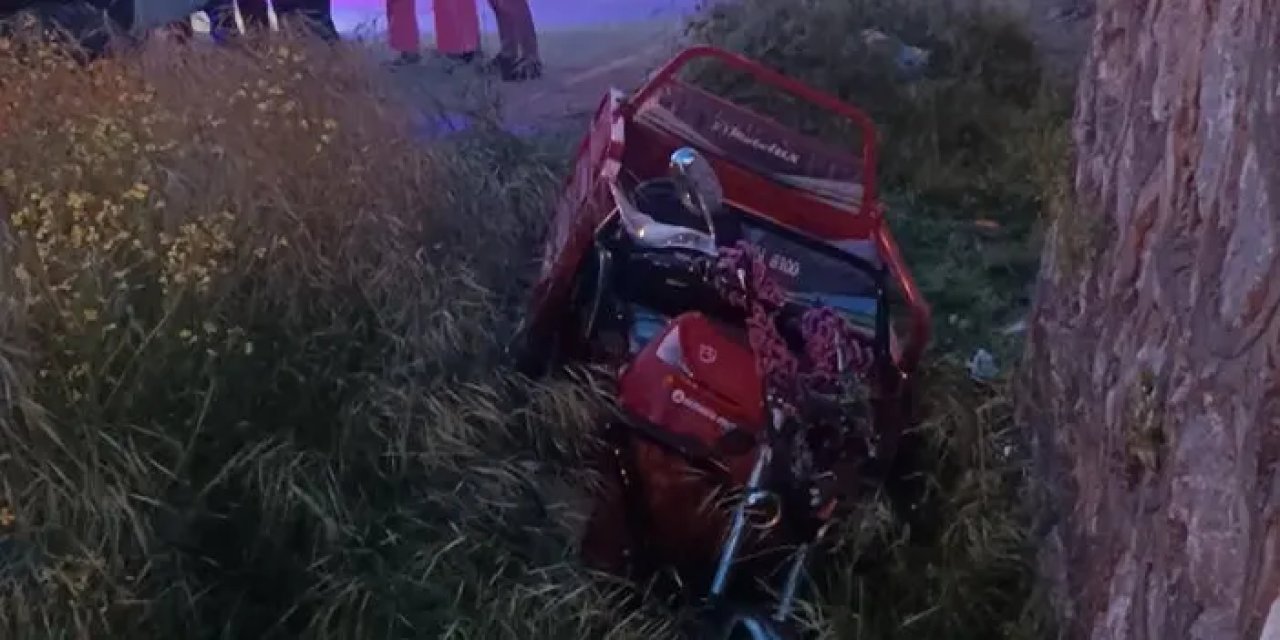 Samsun'da üç tekerlekli motosiklet devrildi: 83 yaşındaki sürücü ağır yaralandı