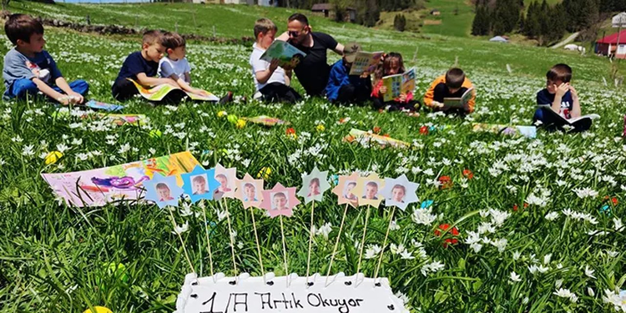 Trabzon'da yayla çiçekleri arasında kitap şöleni!