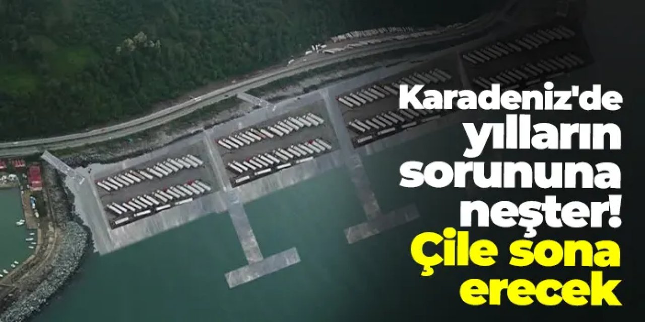 Karadeniz'de yılların sorununa neşter: TIR çile sona erecek