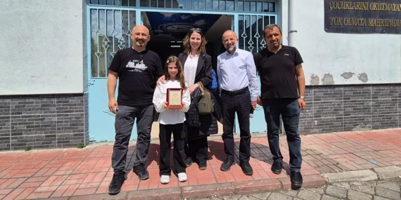 Samsunlu minik ressam dünya birincisi oldu!