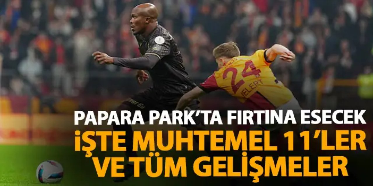 Trabzonspor ile Galatasaray arasından oynanacak karşılaşma bugün saat 19:00'da