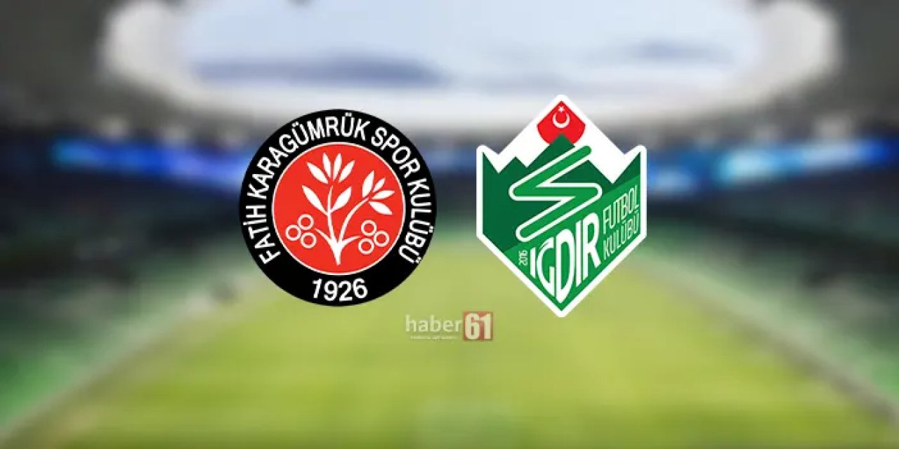 Fatih Karagümrük ile Iğdır FK, 1. Lig'de karşı karşıya.