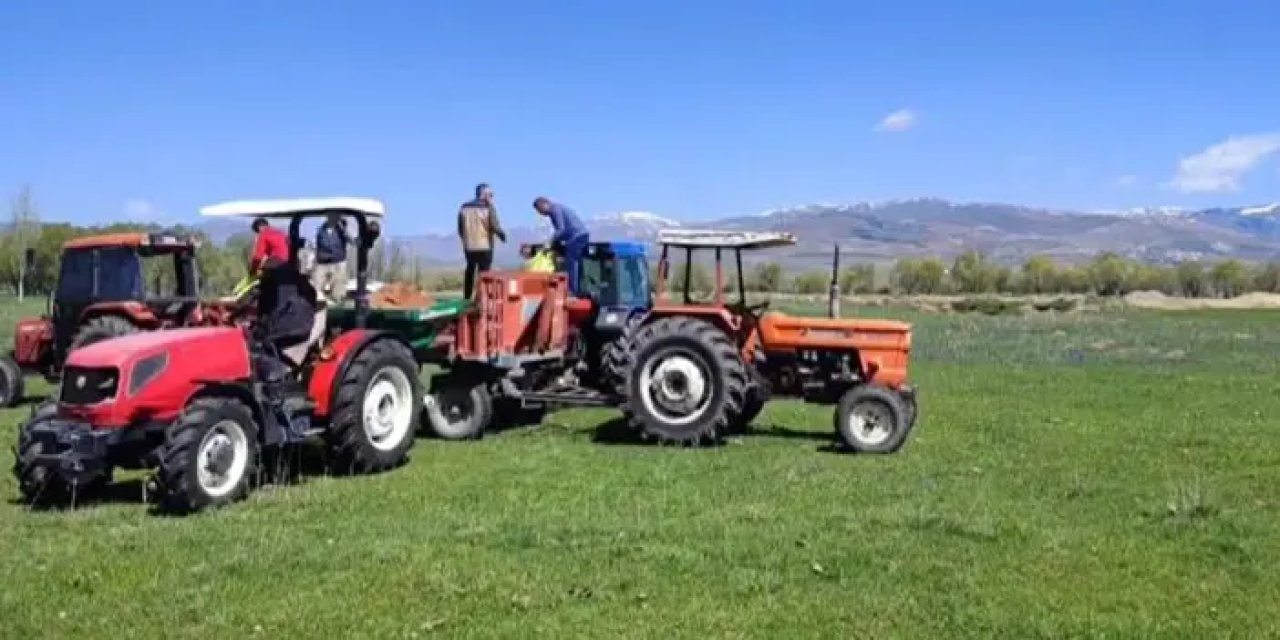 Bayburt’ta 268 dekar merada gübreleme yapıldı!