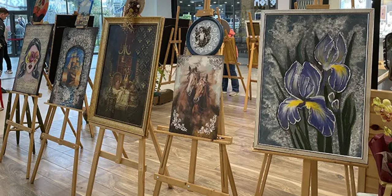 Rize'de üreten anneler sergisi açıldı