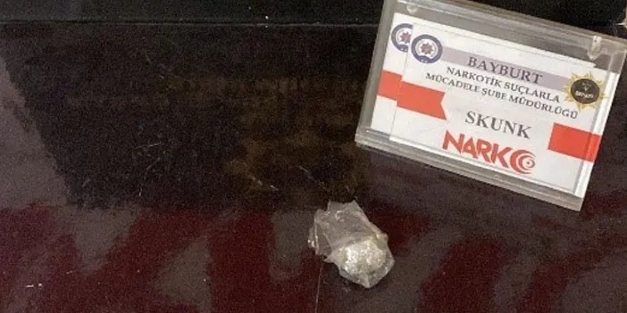 Bayburt’ta 2 şüpheliye uyuşturucu kullanmaktan işlem!