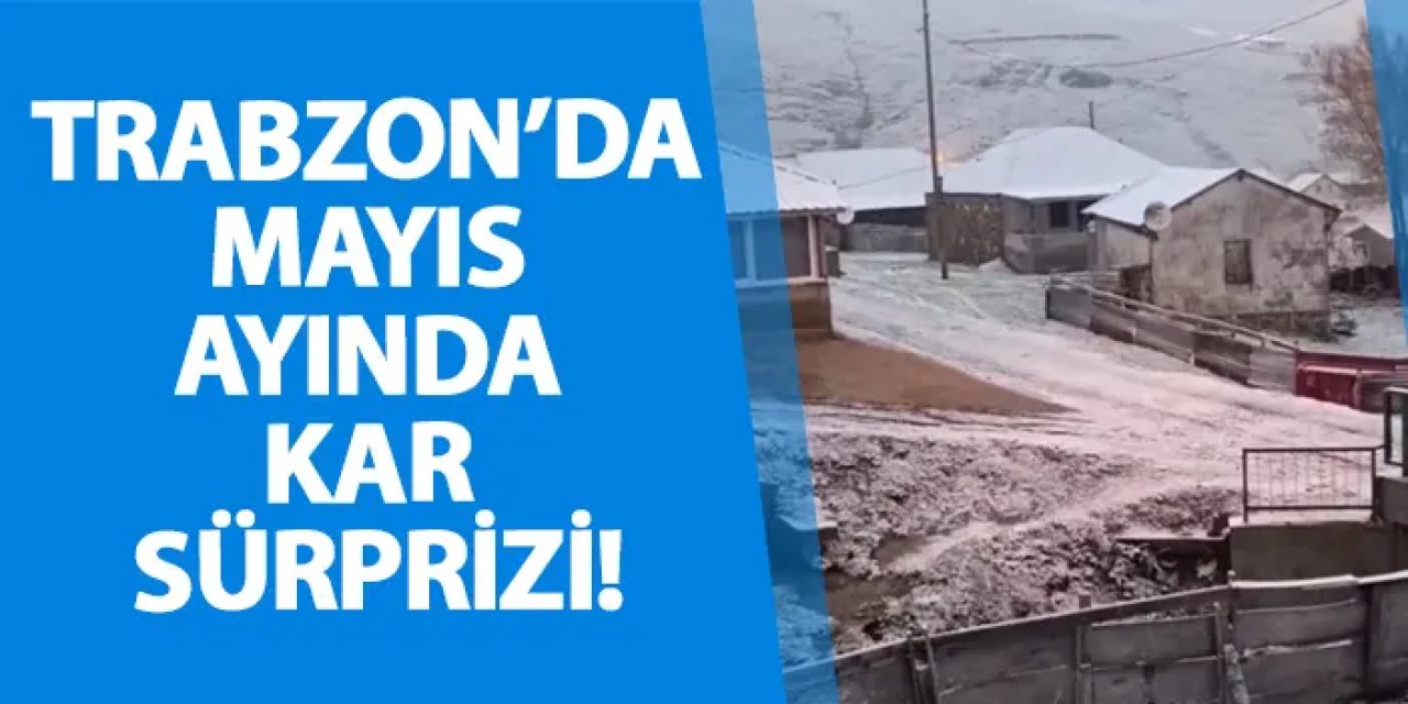 Trabzon’da mayıs ayında kar sürprizi!