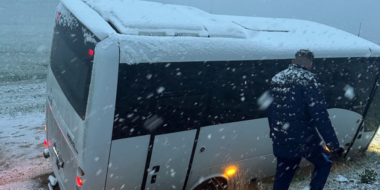 Gaziantep yolu kâbusa döndü! Trabzonsporlu taraftarlar donma tehlikesi geçirdi
