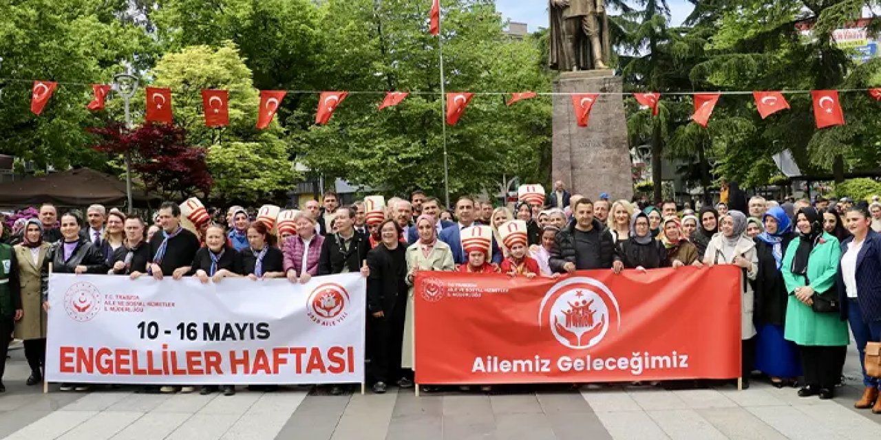 Trabzon'da "Engelliler Haftası" için yürüyüş