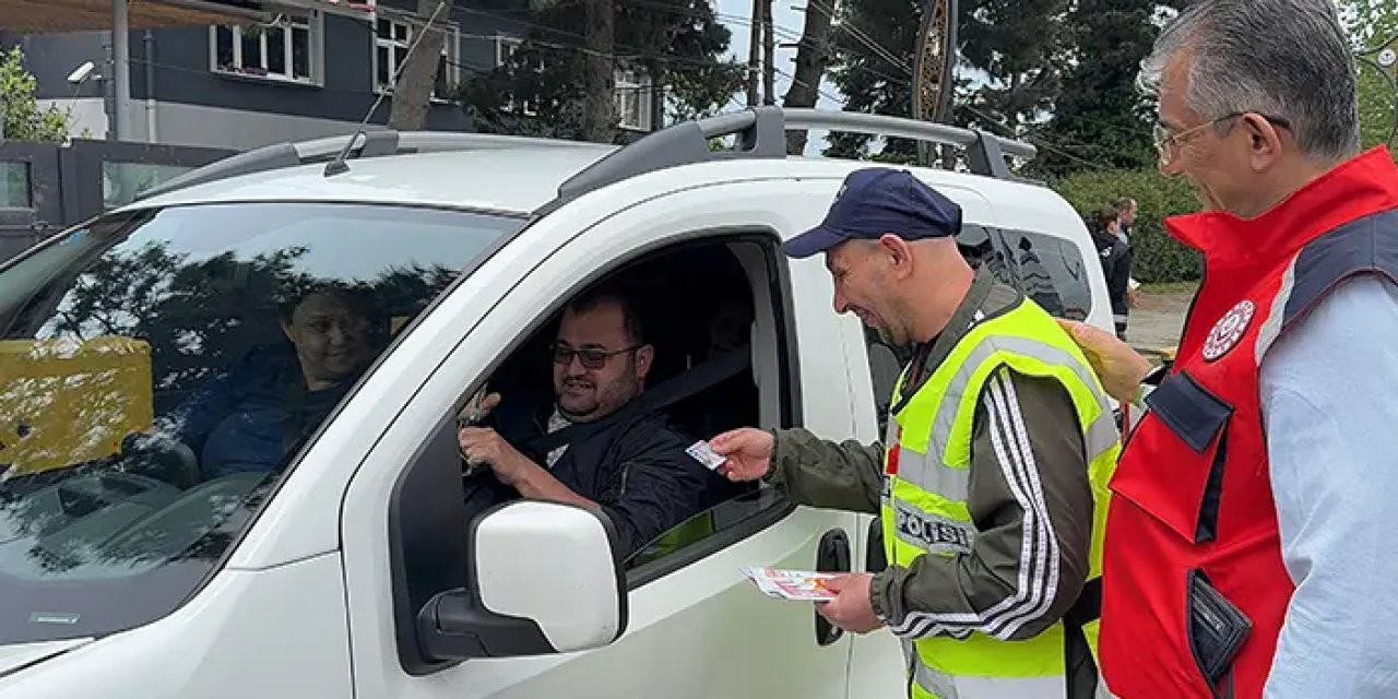 Giresun'da engelliler ile polisler birlikte çalıştı