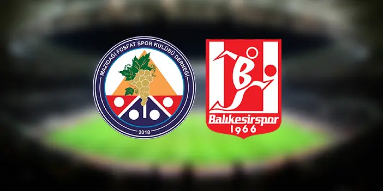 Mazıdağı Fosfatspor - Balıkesirspor , 3. Lig play-off 3. tur maçında karşı karşıya.