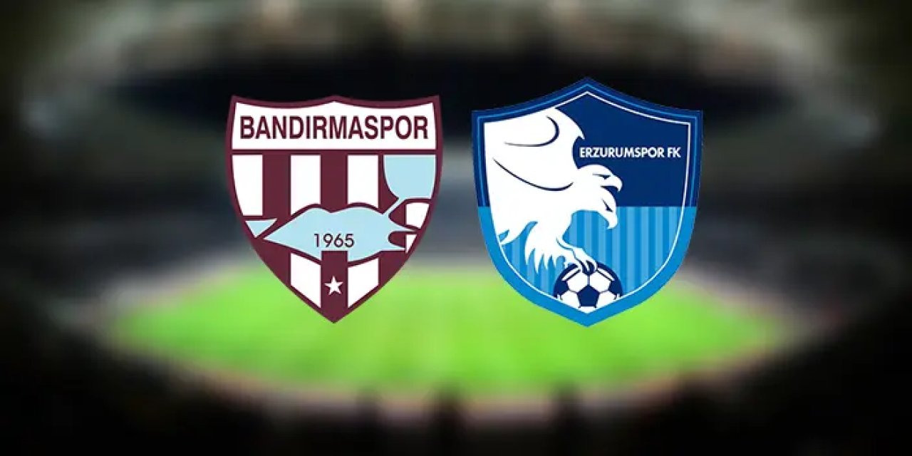 Bandırmaspor  ile Erzurumspor, 1. Lig play-off 1. tur maçında karşı karşıya