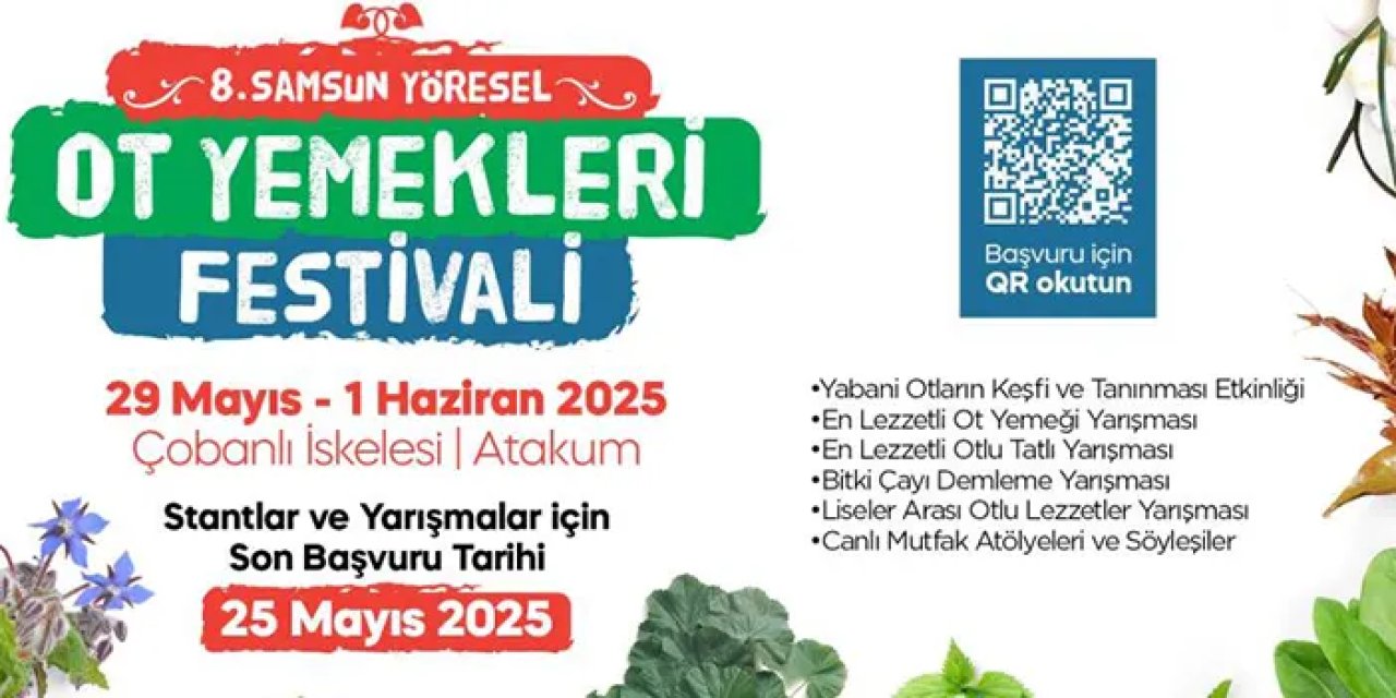 Samsun’da lezzet şöleni başlıyor: 8. Yöresel Ot Yemekleri Festivali'nde geri sayım