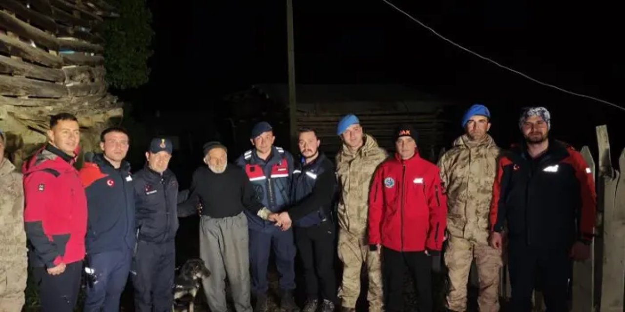 Artvin’de rahatlatan haber! Kayıp yaşlı adam sağ bulundu