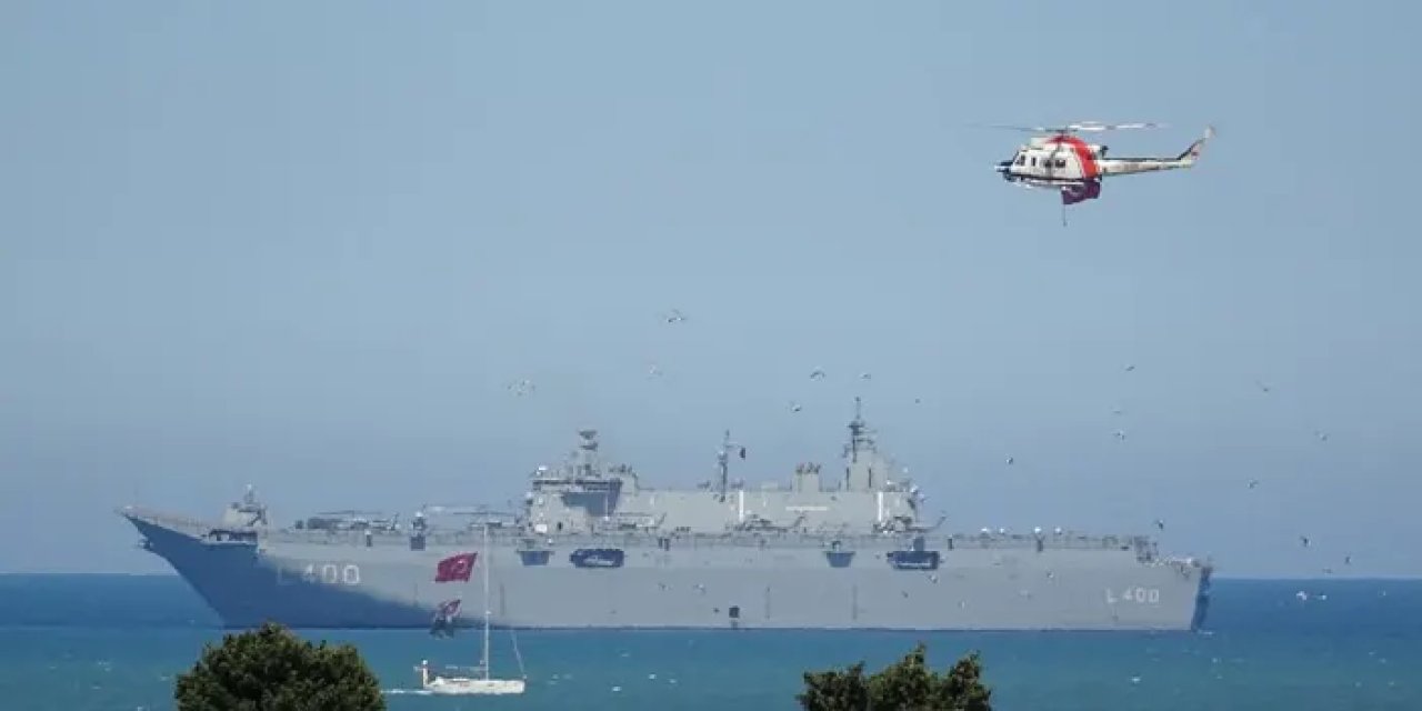 Samsun’da balıkçı teknelerinden tören geçişi!