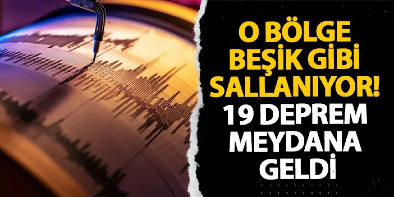 Ege bölgesi beşik gibi sallanıyor! 19 deprem meydana geldi