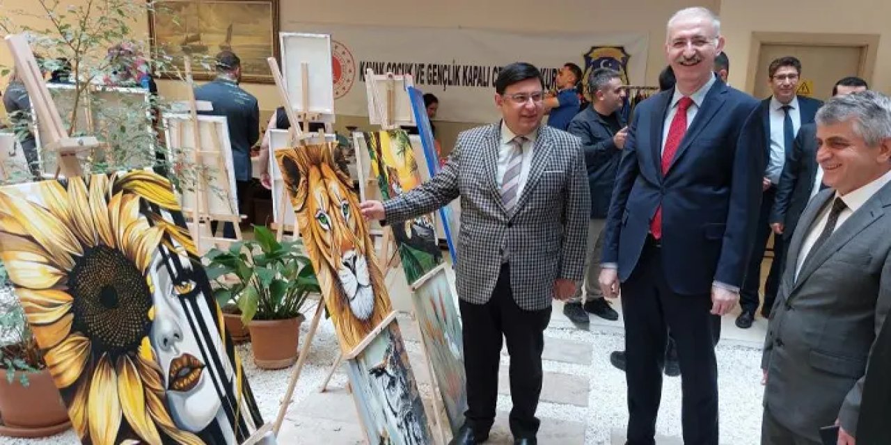 Samsun’da adliye koridorunda el sanatları sergisi