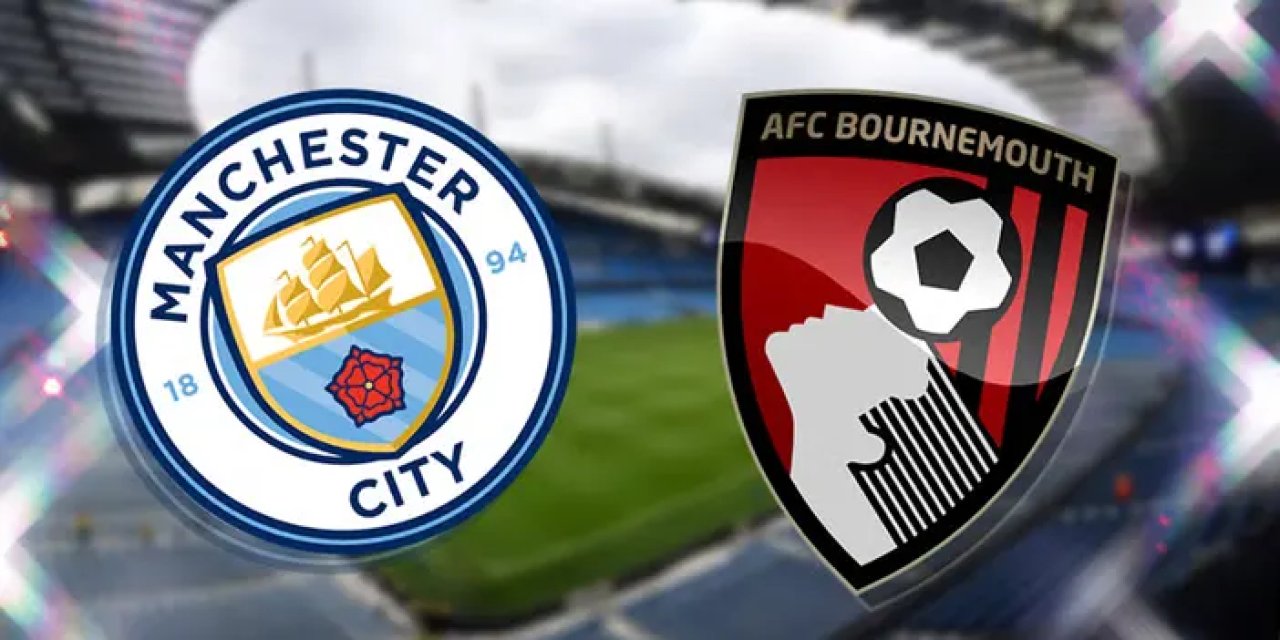 Manchester City ile Bournemouth, Premier Lig'de kozlarını paylaşacak.